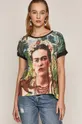 czarny T-shirt damski Frida Kahlo czarny