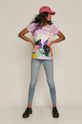 T-shirt damski Projekt: Rower różowy lawendowy
