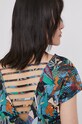 T-shirt damski by Magdalena Parfieniuk turkusowy RS21.TSD754 turkusowy RS21