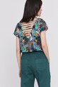 T-shirt damski by Magdalena Parfieniuk turkusowy RS21.TSD754 turkusowy