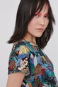 T-shirt damski by Magdalena Parfieniuk turkusowy RS21.TSD754