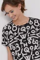 T-shirt damski z bawełny organicznej by Bartek Bojarczuk czarny