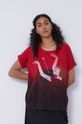 czerwony T-shirt damski by Maria Regucka, Grafika Polska czerwony