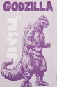 T-shirt damski z nadrukiem Godzilla fioletowy Damski