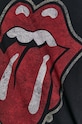 T-shirt damski z nadrukiem The Rolling Stones czarny RS21.TSDA57 czarny