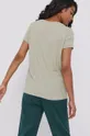 T-shirt damski z nadrukiem zielony 100 % Bawełna