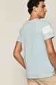 Bawełniany t-shirt męski z kieszonką niebieski 100 % Bawełna