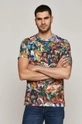 multicolor T-shirt męski z bawełny organicznej z kolekcji EVIVA L’ARTE