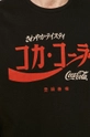 T-shirt męski z nadrukiem Coca-Cola czarny Męski