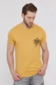 T-shirt męski z bawełny organicznej żółty 100 % Bawełna organiczna