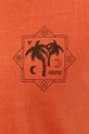 Bawełniany t-shirt męski z nadrukiem pomarańczowy