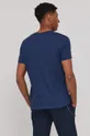 T-shirt męski z bawełny organicznej niebieski 100 % Bawełna organiczna