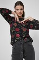 Bluzka damska wzorzysta czarna czarny RS22.BDD021