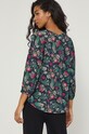 Odzież Bluzka damska wzorzysta czarna RS22.BDD040 czarny