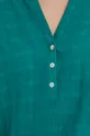 Bluzka bawełniana damska gładka zielona