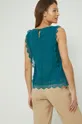 Bluzka bawełniana damska koronkowa zielona 100 % Bawełna