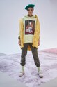 Bluza Eviva L'arte damska z nadrukiem żółta żółty RS22.BLD151