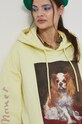 Bluza Eviva L'arte damska z nadrukiem żółta RS22.BLD151