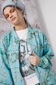 Bluza bawełniana Eviva L'arte damska wzorzysta multicolor Damski
