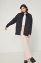 Longsleeve bawełniany damski gładki z domieszką elastanu biały biały RS22.BUD031