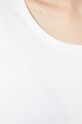 Longsleeve bawełniany damski gładki z domieszką elastanu biały RS22.BUD031