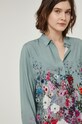 Koszula damska wzorzysta zielona RS22.KDD300 turkusowy