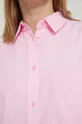 Koszula damska gładka różowa różowy