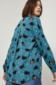Koszula wzorzysta damska by Jakub Zasada zielona turkusowy RS22.KDD350