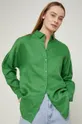 Ľanová košeľa dámska Eco Warrior zelená