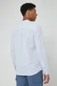 bledomodrá Ľanová košeľa pánska Basic