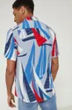 Koszula męska regular z kołnierzykiem klasycznym multicolor 100 % Wiskoza