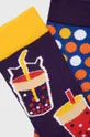 Skarpetki damskie bawełniane w napoje (2-pack) multicolor multicolor