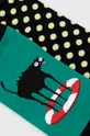 Skarpetki męskie bawełniane kot w kole (2-pack) multicolor multicolor