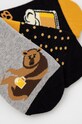 Skarpetki męskie w piwko i precelki (3-pack) multicolor RS22.LGMB02 multicolor RS22