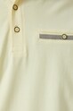 Polo bawełniane męskie gładkie z domieszką elastanu żółte RS22.POMA02 żółty