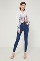 Jeansy damskie skinny granatowe RS22.SJD031 niebieski RS22