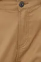 beżowy Spodnie damskie gładkie z kieszeniami beżowe