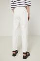 Spodnie damskie fason chinos białe Materiał zasadniczy: 100 % Lyocell, Inne materiały: 100 % Bawełna