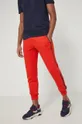 Spodnie dresowe męskie gładkie czerwone czerwony