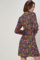 Sukienka taliowana wzorzysta multicolor 100 % Wiskoza