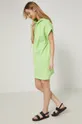 Bavlnené šaty Commercial žlto-zelená