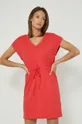 červená Bavlnené šaty dámska Commercial