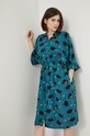 Odzież Sukienka rozkloszowana wzorzysta by Jakub Zasada zielona RS22.SUD350 turkusowy