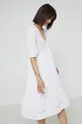 biały Sukienka rozkloszowana biała