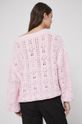 Sweter damski gładki różowy 100 % Akryl