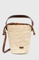 béžová Dámska kabelka z pleteného materiálu Dámsky