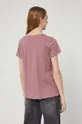 T-shirt bawełniany damski różowy 100 % Bawełna