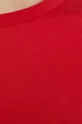 T-shirt bawełniany damski gładki czerwony Damski