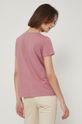 T-shirt bawełniany damski gładki różowy 100 % Bawełna