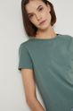 cyraneczka T-shirt bawełniany damski gładki zielony